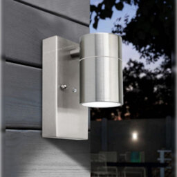 Long Life Lamps Company Single Outdoor Wall Light Dusk Till Dawn Sensor Stainless Steel Finish Ip65 Zlc088 - thumbnail 7