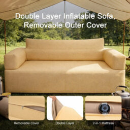 Inflatable Double Sofa Bed For Beach Sleeping Ir Sofa For Camping Home,travel - thumbnail 4