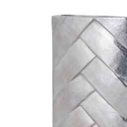 Vanity Living 22Cm Nickel Metal Vase, Modern Aluminium Decorative Vase For Living Room - thumbnail 4