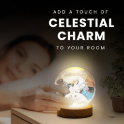 Cuqoo Led Crystal Ball Lamp 6Cm 3D Engraved Astronaut Night Light With Usb Or Battery Base Unique Gift & Home Decor Light - thumbnail 2