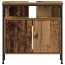 Walplus Bathroom Furniture Set With Storage 2 Pcs Brown 60 X 30 X 60 Cm - thumbnail 8
