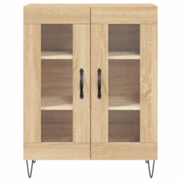 Berkfield Highboard Sonoma Oak 69.5X34X180 Cm Engineered Wood - thumbnail 8