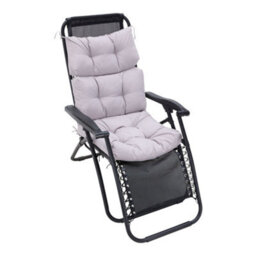 Living And Home Gray Tri-Fold 3D Indoor/outdoor Leisure Patio Chair Cushion 110Cm W X 55Cm D - thumbnail 5