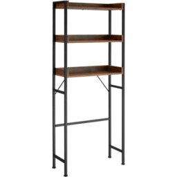 Tectake Shower Caddy Seattle - 3 Tiers 25 X 67 X 165.5 Cm - Industrial Wood Dark, Rustic