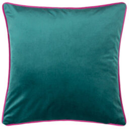 Kate Merritt Floral Collage Illustrated Piped Feather Filled Cushion - thumbnail 2