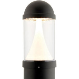 4 Pack Outdoor Bollard Post Light - 20W Cct Led Module - Textured Black Finish - thumbnail 4