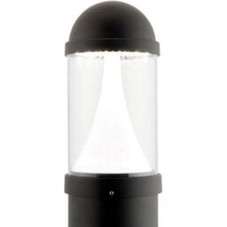4 Pack Outdoor Bollard Post Light - 20W Cct Led Module - Textured Black Finish - thumbnail 5