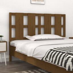 Berkfield Bed Headboard Honey Brown 145.5X4X100 Cm Solid Wood Pine