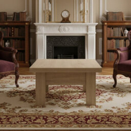 Eryk Modern Extendable Coffee Table Adjustable 100 To 200 Cm Design With Abs Edges In Sonoma Oak Finish - thumbnail 3