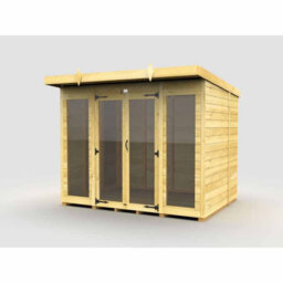 Buttercup Farm 8Ft X 6Ft Pent Summer House (Full Height Window) - Wood - L178 X W243 X H201 Cm - thumbnail 2