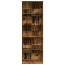 Vidaxl Bookcase Old Wood 60X24X176 Cm Engineered Wood - thumbnail 4