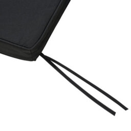 Outsunny 2-Seater Bench Cushion Polyester Cover Seat Pad Replacement Black - thumbnail 9