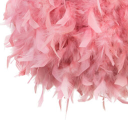 Wyld And Coco Luminalux Pink Featherball Pendant Lamp, Duck Feather Shade, 40Cm X 154Cm Drop - thumbnail 5