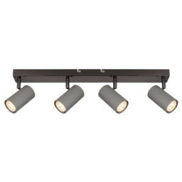 Luminosa Lighting Luminosa Robby Ceiling Spotlight Bar Gunmetal 4X Gu10 - thumbnail 3