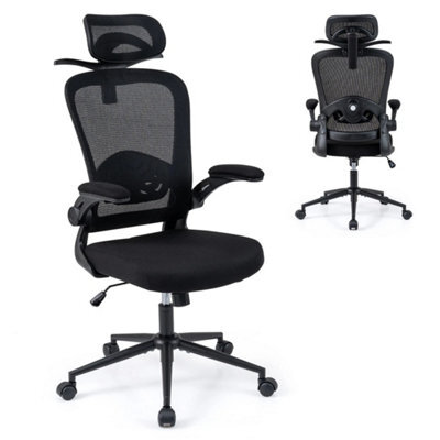 Ergonomic Office Chair Mesh Computer Desk Chair With 3D Headrest Black - image 1
