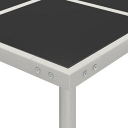 Walplus Garden Dining Table 170X170X74.5 Cm Glass And Steel - thumbnail 4