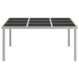 Walplus Garden Dining Table 170X170X74.5 Cm Glass And Steel - thumbnail 2