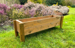 Ruddings Wood Raised Wooden Planter Bed Garden Trough Flower Box (W)95Cm X (H)29Cm - thumbnail 4