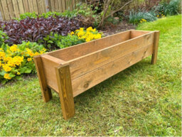 Ruddings Wood Raised Wooden Planter Bed Garden Trough Flower Box (W)95Cm X (H)29Cm - thumbnail 5