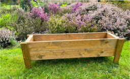 Ruddings Wood Raised Wooden Planter Bed Garden Trough Flower Box (W)95Cm X (H)29Cm - thumbnail 2
