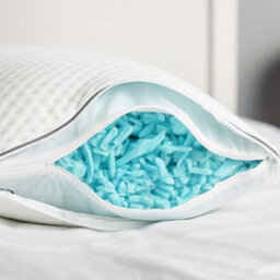 Casabella Pillows Shredded Memory Foam Pillow 2 Pack For Neck & Back Support, Shoulder Pain Relief, Medium Firm Pillows 50X70Cm - thumbnail 3