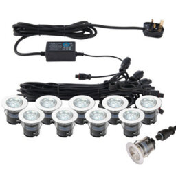 Ip67 Outdoor Decking Plinth Lights 10X 35mm Colour Changing Daylight Blue Lamp - thumbnail 1