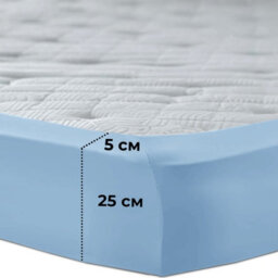 Aspire Homeware Light Blue Fitted Sheet-(25Cm) Deep Hotel Quality -Breathable Fitted Bed Sheets King (L)200 X (W)152Cm - thumbnail 6