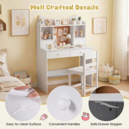 Complete Kids Study Set With Matching Desk And Chair - thumbnail 2