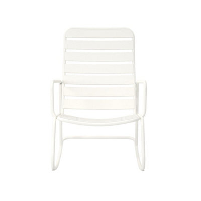 Novogratz Roberta Outdoor Rocking Chair In White - image 1
