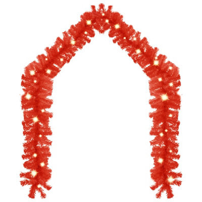 Berkfield Versatile Christmas Garland With Led Lights 20 M Red - image 1