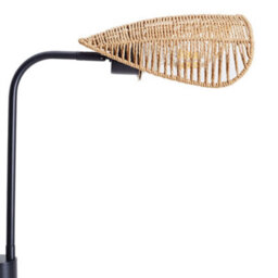 Darphe 3-Light E27 Brown Modern Floor Lamp With Handwoven Paper Rope Shade - thumbnail 5