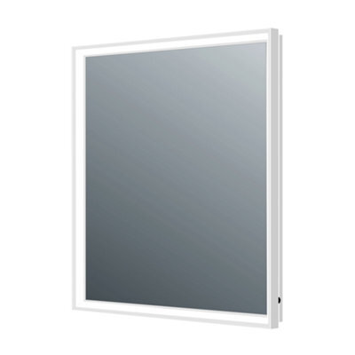 Plum&clay Solstice Chrome Led Illuminated Backlit Bathroom Mirror (H)800mm (W)600mm - image 1