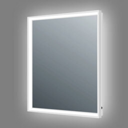 Plum&clay Solstice Chrome Led Illuminated Backlit Bathroom Mirror (H)800mm (W)600mm - thumbnail 2