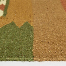 Homescapes Lundi Orange & Green Kilim Runner Cotton & Jute Rug 66 X 200 Cm - thumbnail 4