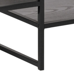 Wyld Haus El Paso Black Metal Open Tv Unit, 3 Shelves, 120Cm - thumbnail 6