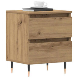 Berkfield Bedside Cabinets 2 Pcs Artisan Oak 40X35X50 Cm Engineered Wood - thumbnail 3
