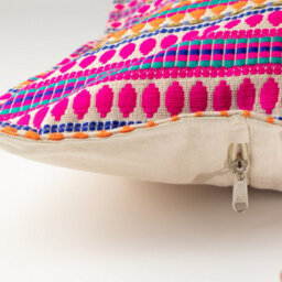 Neon Stripes Classic Cushion Cover 30X50Cm Handmade Cotton Lumbar Cover - thumbnail 4