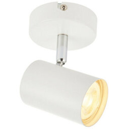 Led Adjustable Ceiling Spotlight Matt White Single Gu10 Dimmable Downlight