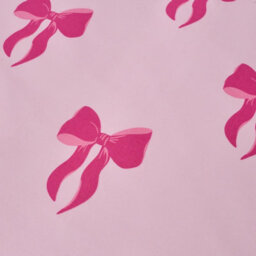 Ohs Bows Microfibre Reversible Bedding Set Duvet Cover With Pillowcase, Pink - King - thumbnail 4
