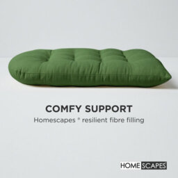 Homescapes Hanging Swing Chair Cushions For Garden, Outdoor Egg Chair Seat Pad Cushions, Olive Green, 80 X 120 Cm - thumbnail 5