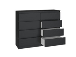 M8 120 Malwa Chest Of Drawers Black - thumbnail 1