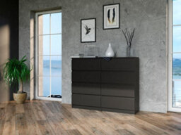 M8 120 Malwa Chest Of Drawers Black - thumbnail 4