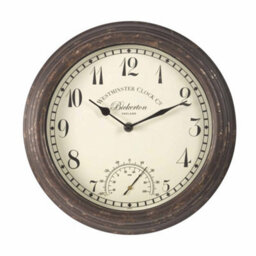 Smart Garden Bickerton Contemporary Round Wall-Mounted Garden Clock With Thermometer - thumbnail 1