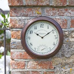 Smart Garden Bickerton Contemporary Round Wall-Mounted Garden Clock With Thermometer - thumbnail 2