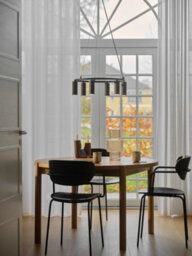 Nordlux Vico Aluminium Pendant Light Ribbed  Black,mains - thumbnail 6