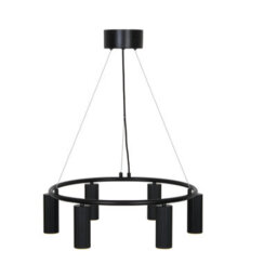 Nordlux Vico Aluminium Pendant Light Ribbed  Black,mains - thumbnail 3