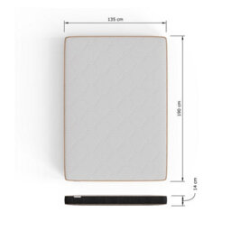Sleepy Castle Bonnell Spring High Quality Durable Mattress 150Cm King White - thumbnail 5