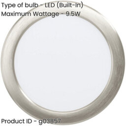 Loops Elegant Satin Nickel Ceiling Spotlight For Modern Home Décor - Versatile Indoor Lighting - thumbnail 2