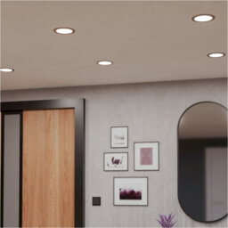 Loops Elegant Satin Nickel Ceiling Spotlight For Modern Home Décor - Versatile Indoor Lighting - thumbnail 3
