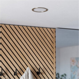 Loops Elegant Satin Nickel Ceiling Spotlight For Modern Home Décor - Versatile Indoor Lighting - thumbnail 6